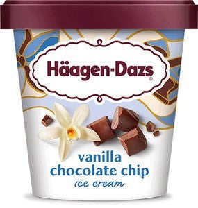 Haagen Dazs Vanilla Chocolate Chip Ice Cream