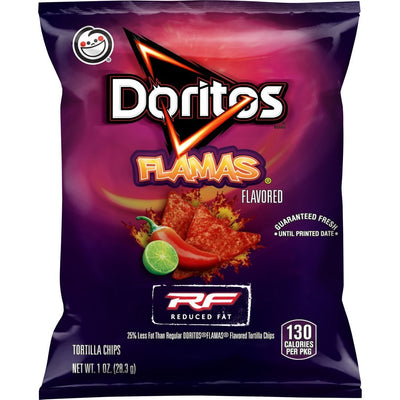 Doritos Reduced Fat Tortilla Chips Flamas Flavored 1 oz
