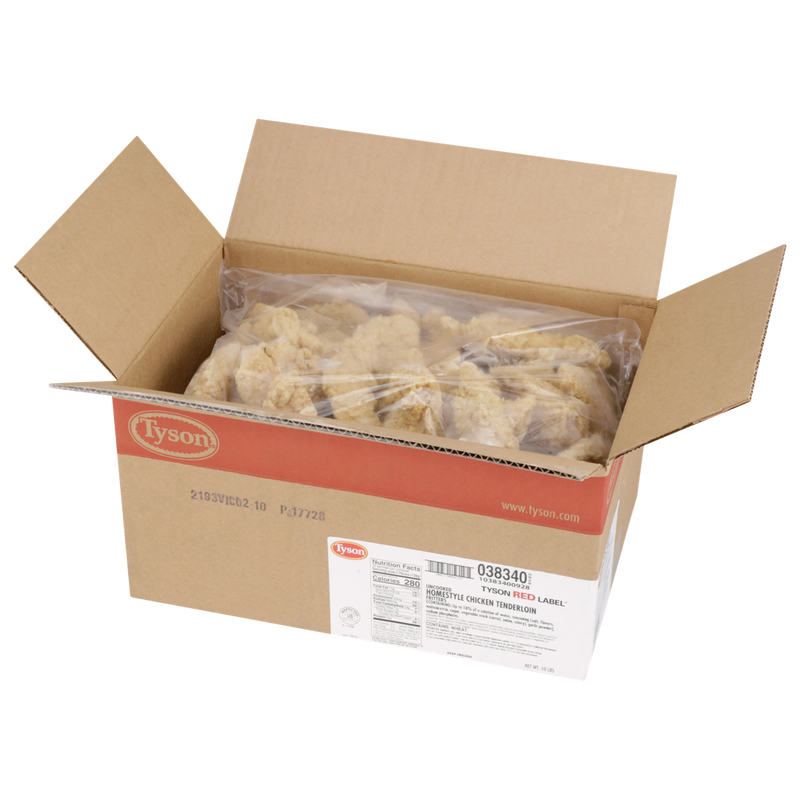 Tyson Red Label ® Uncooked Breaded Homestyle Chicken Tenderloins