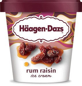 Häagen Dazs Rum Raisin Ice Cream 14 Ounce