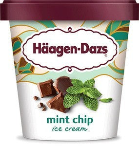 Häagen Dazs Mint Chip Ice Cream 14 Ounce