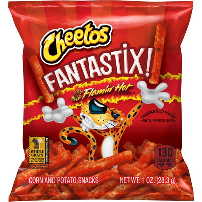 Cheetos Fantastix Corn and Potato Snacks Flamin' Hot1 oz