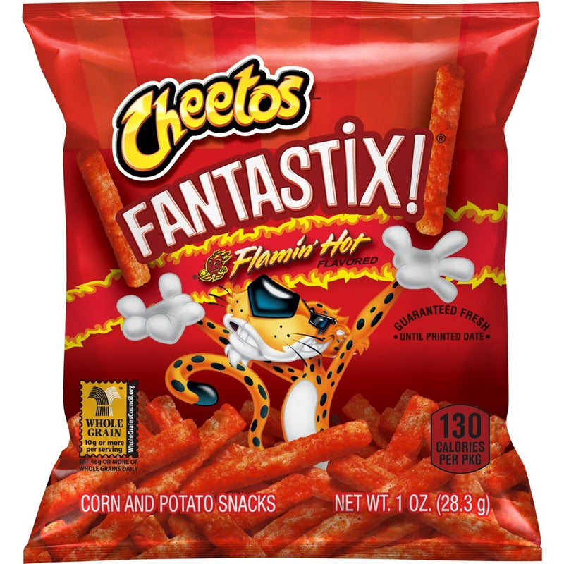 Cheetos Fantastix Corn and Potato Snacks Flamin' Hot1 oz