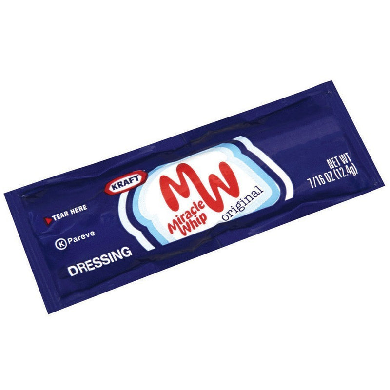 Miracle Whip Dressing Single Serve Packets, 200 Ct Casepack