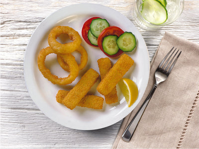 1/20 lb Oven Ready Whole Grain Golden Crunchy Breaded Alaska Pollock Sticks, CN, MSC