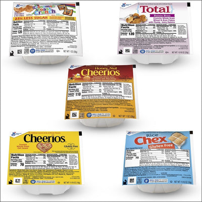 General Mills Cereal Wholesome Variety Pack Single Serve Bowlpak .95 oz