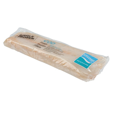 10/5 lb Atlantic Cod Fillets, Cello Pack, Skinless / Boned, MSC
