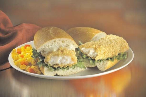 1/10 lb Cornmeal Coated Striped Pangasius Fillets