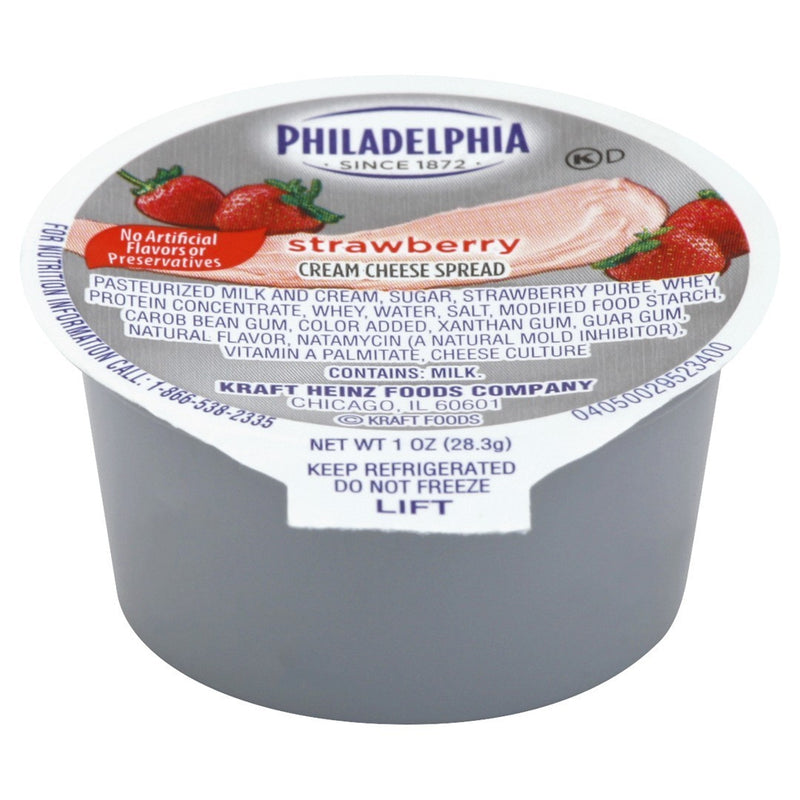 Philadelphia Strawberry Cream Cheese Spread, 1 oz. Cup (Pack of 100)