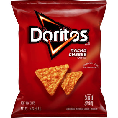 Doritos Tortilla Chips Nacho Cheese Flavored 1 3/4 oz