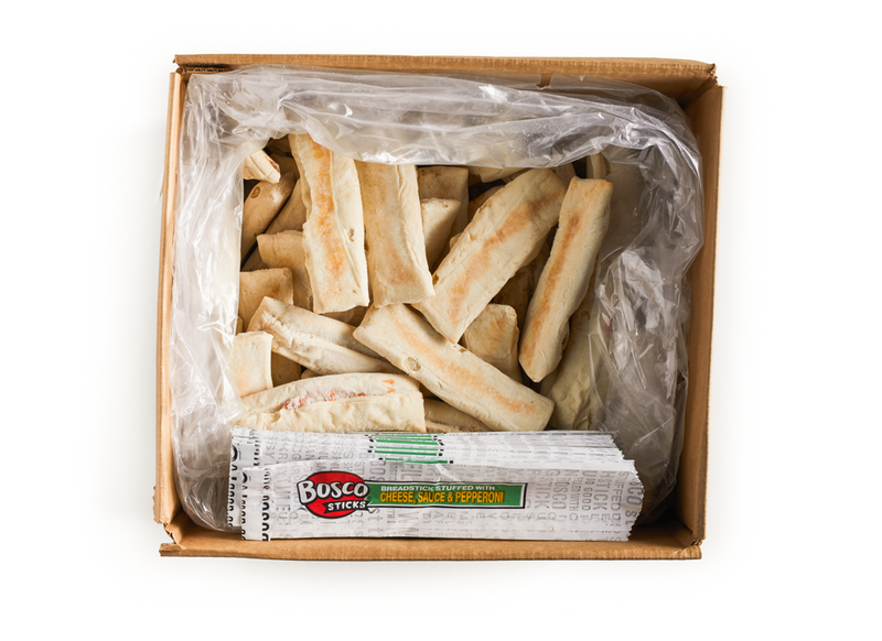 Bosco ® 7 Inch Pepperoni, Mozzarella Cheese and Pizza Sauce Stuffed Breadsticks