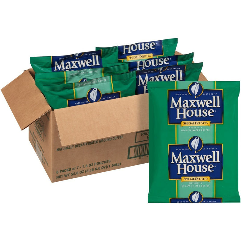 Maxwell House Special Delivery Ground Decaffeinated Coffee, 1.3 oz. Filter Packets (Pack of 42)