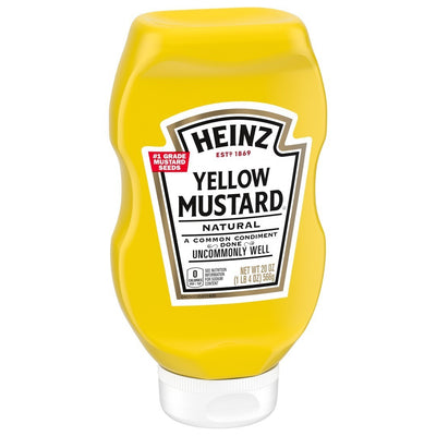 Heinz Yellow Mustard, 20 oz Bottle