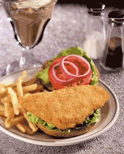 1/10 lb Lightly Breaded Pollock Tail Portions, MSC