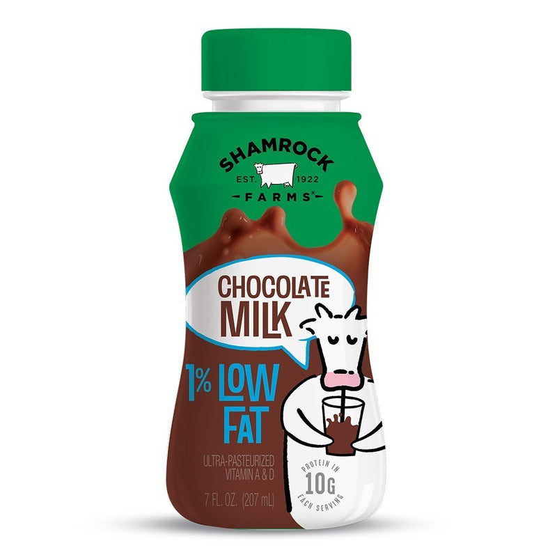 Shamrock Farms Chocolate 1% Lowfat Milk, 7 oz