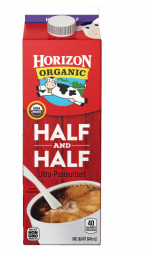 Horizon: 1Qt/12 Organic Half & Half