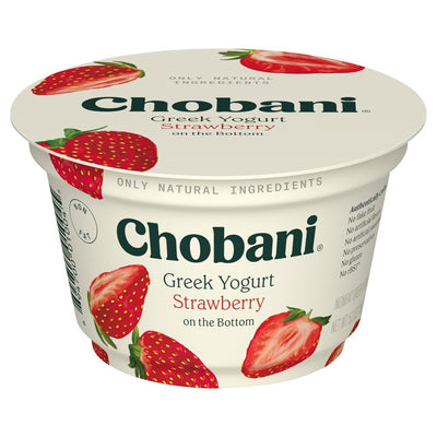 Chobani ® Nonfat Greek Yogurt Strawberry on the Bottom 5.3oz
