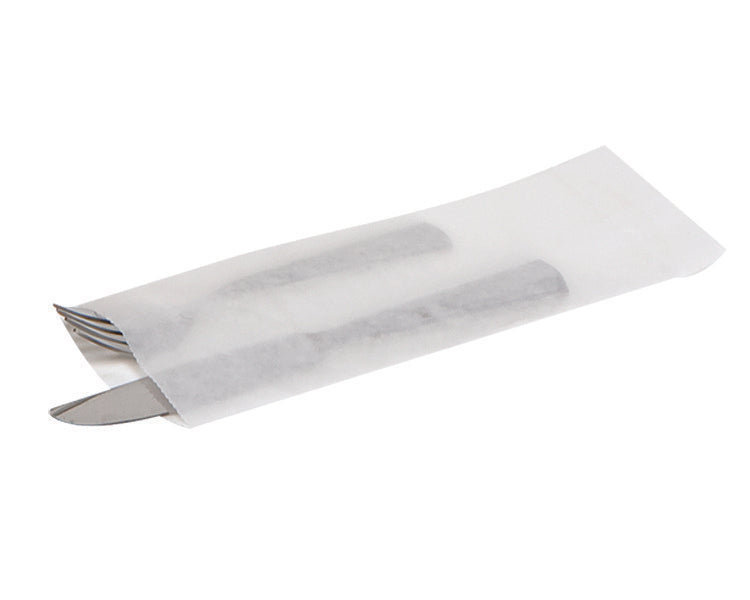 Bag, Silverware Paper White Kraft 2.75X10