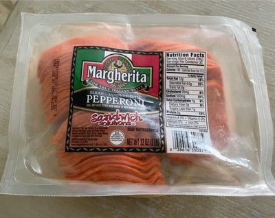 Sliced Pepperoni Sandwich