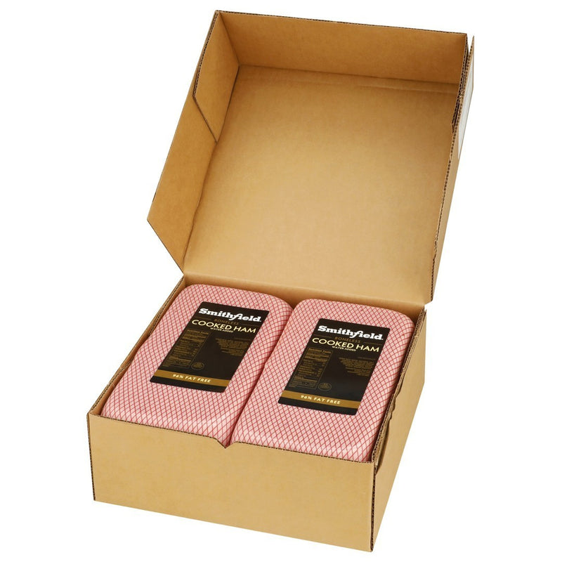 Smithfield Cooked Ham, 4x6, Water Added, 2/13 lb