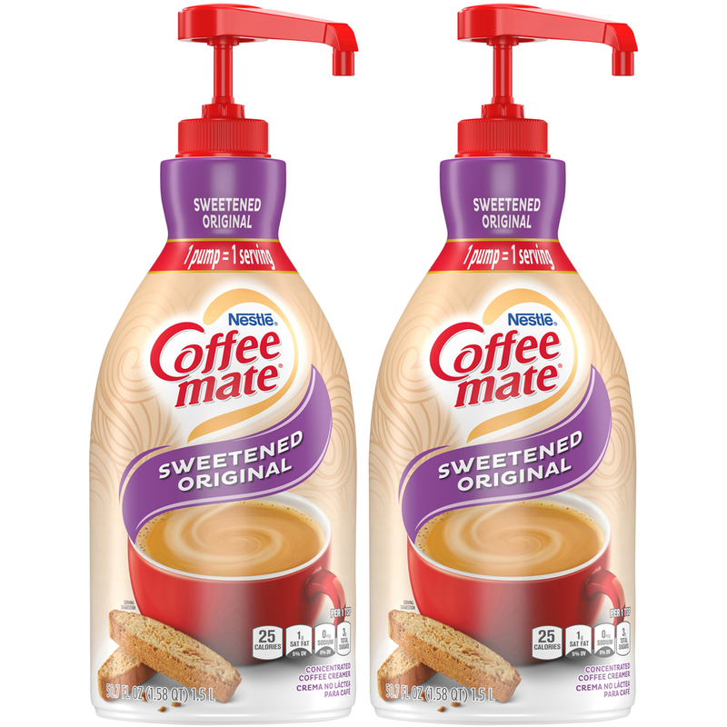 COFFEE MATE Sweetened Original Concentrate Pump Bottle 2x1.5L